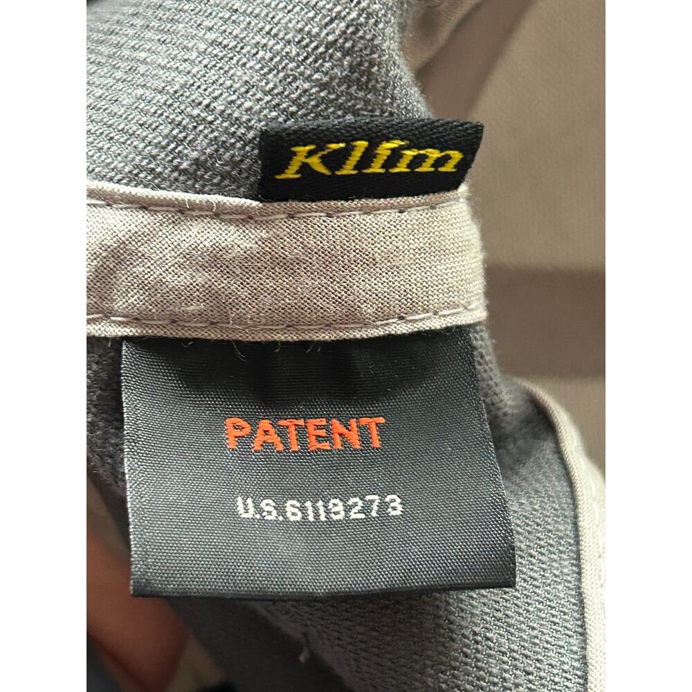 Klim Gray Snapback Trucker Hat Cap Script Adjusta… - image 7